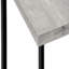 Table d'appoint, en forme de C, bout, côté, stratifié gris Snack, contemporain, moderne-1938628239