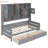 Twin Size Wooden Daybed With 2 Drawers, And All-In-One Cabinet And Shelf-1212873785-1212873783