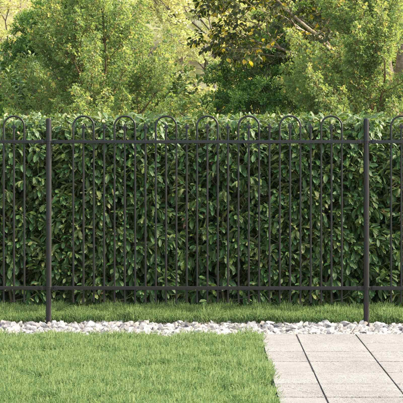 Powder-Coated Steel Fence Panels Included, 166cm H x 200cm W