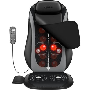 Cotsoco Shiatsu Back Massager With Heat,massage Chair Pad With Vibration,deep Kneading Rolling Massage Seat For Waist,hips,muscle Pain Relief,use At Home/office