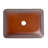 Rosefray 17.94'' Brown Glass Rectangular Bathroom Sink