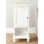 Table de bout élégante et moderne Fenstermacher - Accent rustique blanc avec pieds en oignon tournés et armoire de rangement-989017730