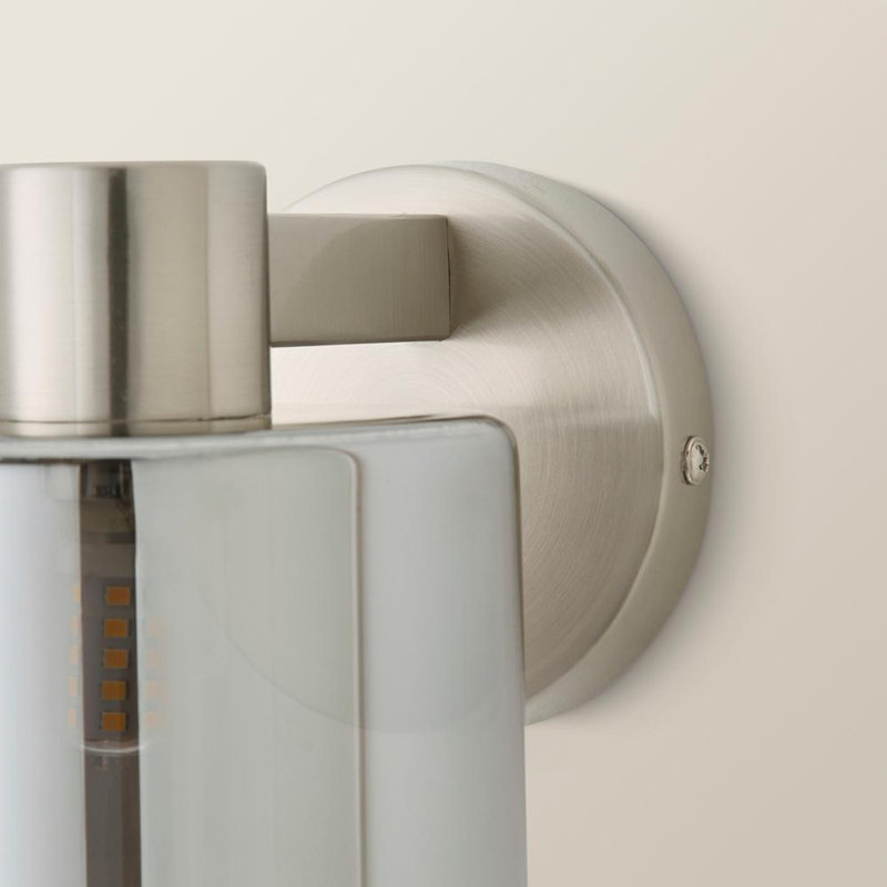 Alfiere Armed Sconce, Brushed Chrome, 13cm H x 11cm W x 17cm D, 1