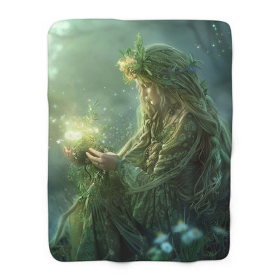 Enchanted Grove Gatherings - 1 pièce Sherpa Premium - impression d'art luxueux