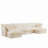Evelyn U-Shaped Sectional Sofa with 2 Ottomans-1167902698-1147447079