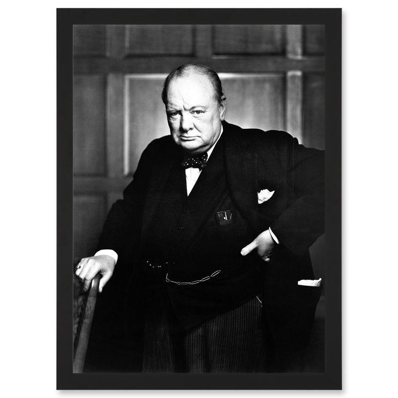 Winston Churchill Britain Prime Minister - Single Picture Frame Print