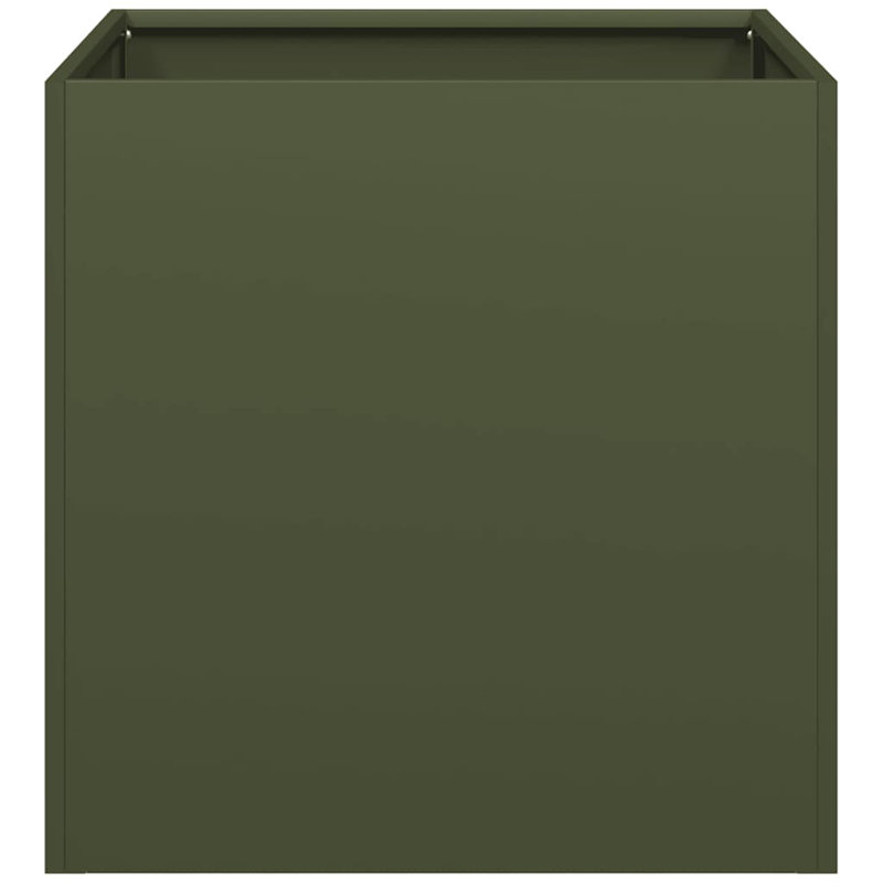 Planter Box, 40cm H x 40cm W x 40cm D, Olive Green