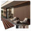 Panneaux de revêtement et de revêtement de mur d'extérieur à lattes linéaires WPC 114 po x 8,62 po-117542596-117542600