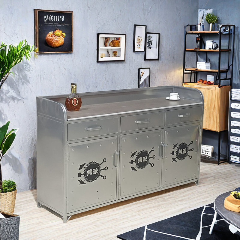Buffet industriel en métal