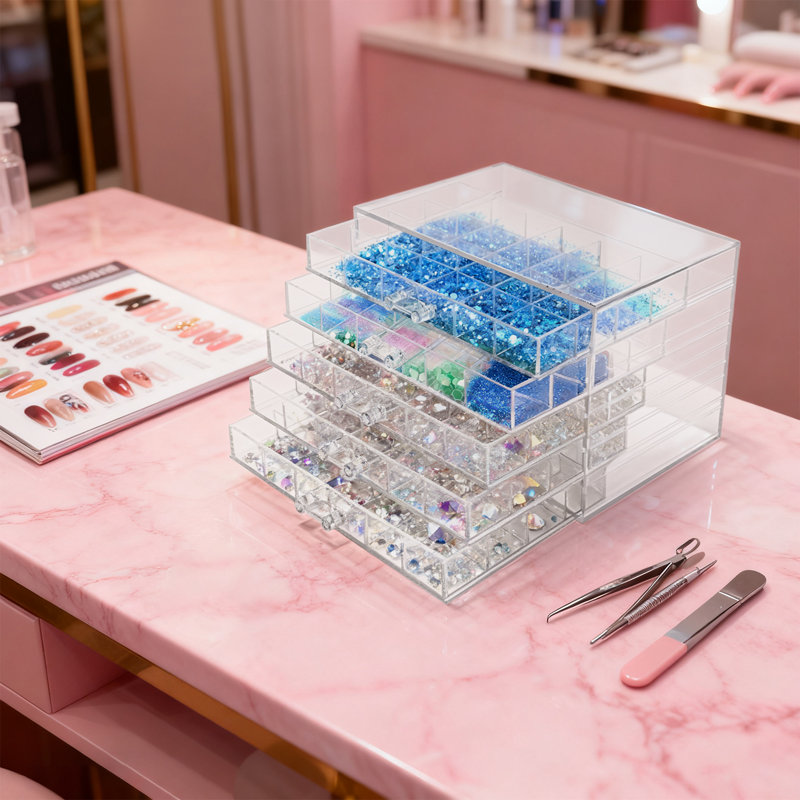 5-Layer Nail Art Organizer Box