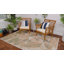 Tapis d'intérieur / extérieur ivoire / vert / brun clair Trevin-810761934