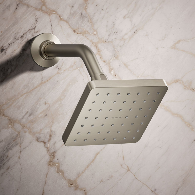 Parallel Fixed Showerhead, Vibrant Brushed Nickel, Elongated