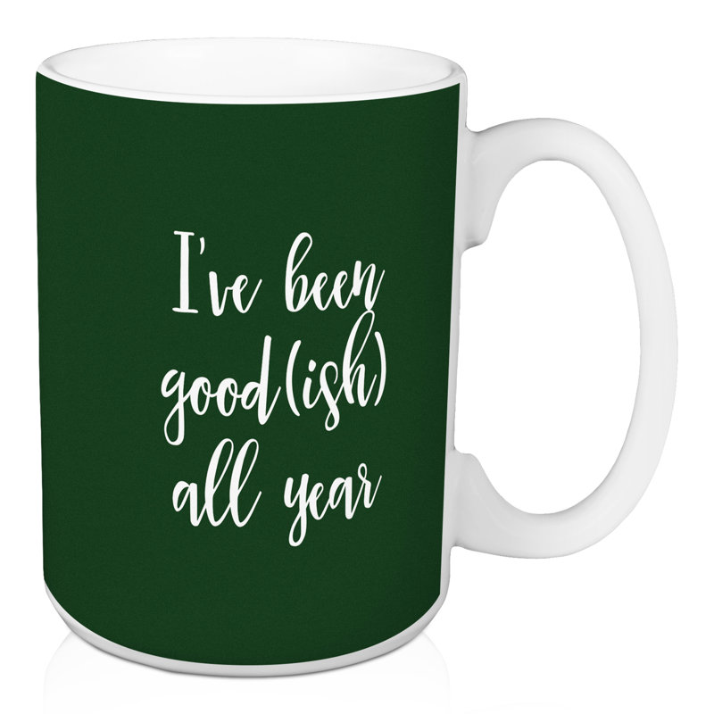 Tasse à café i good (bleuté) the year Hagans, Vert foncé