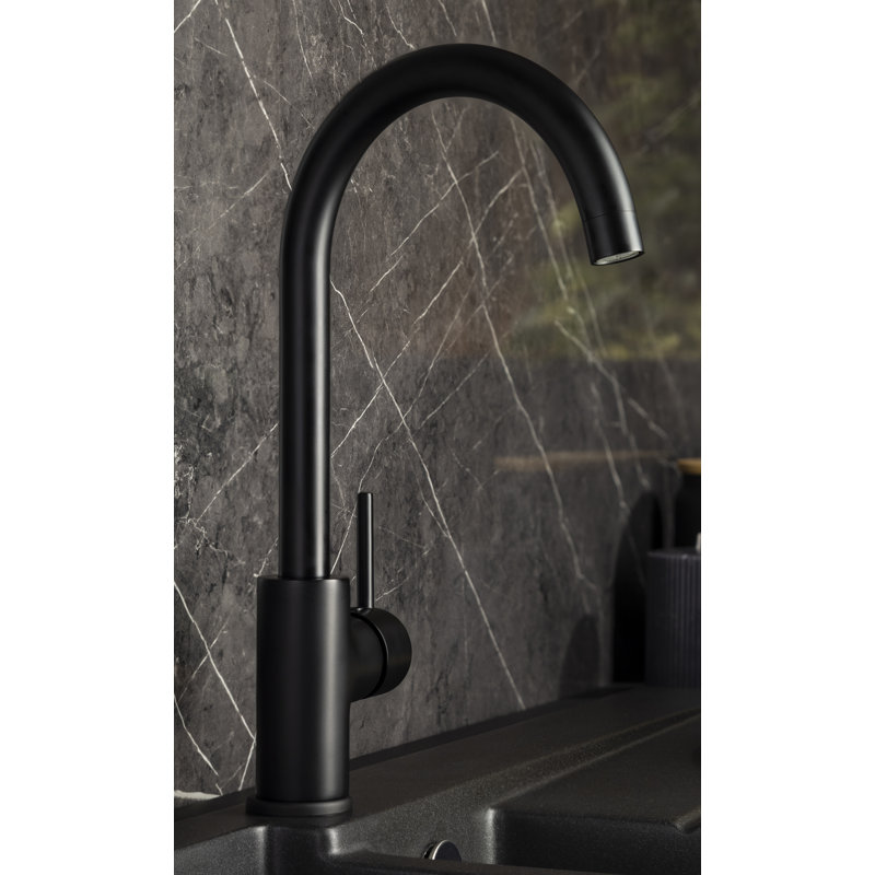 Abode Nico Single Lever Mixertap, Matt Black