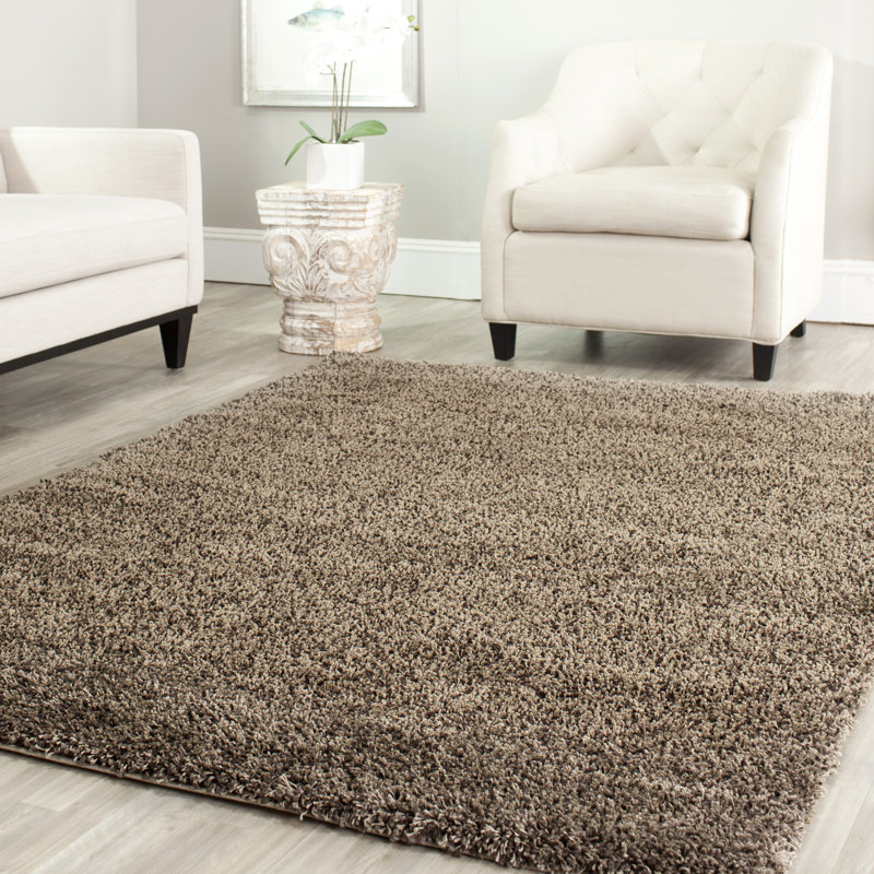 Schaeffer Solid Colour Hand Woven Area Rug, Square 122 cm