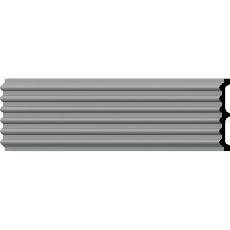 Gray Urethane Reeded Casing Set of 8