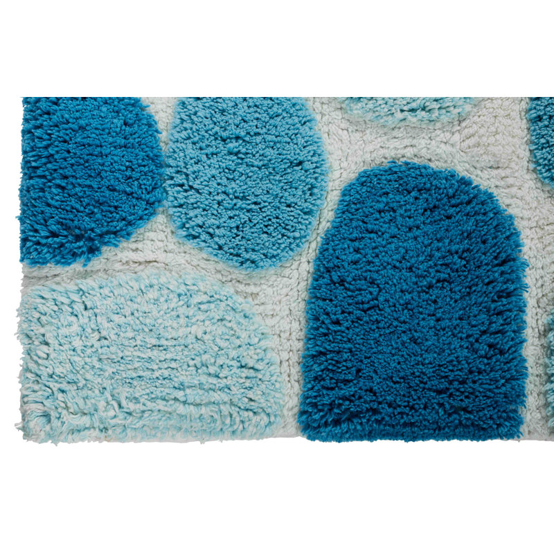 Ensemble de tapis de bain Creline, Bleu arctique, L 24 po x L 40 po, l 21 po x L 34 po