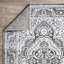 Tapis oriental gris en polypropylène tissé à la main Raghdah-1401702791
