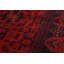 Tapis décoratif en laine rouge noué à la main New Age de conception unique 6 pi 4 po x 9 pi 5 po Deneen