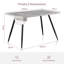 Ernst 120/150cm Nordic Metal Base Rectangular Manufactured Wood Dining Table-1167895425-1204167591