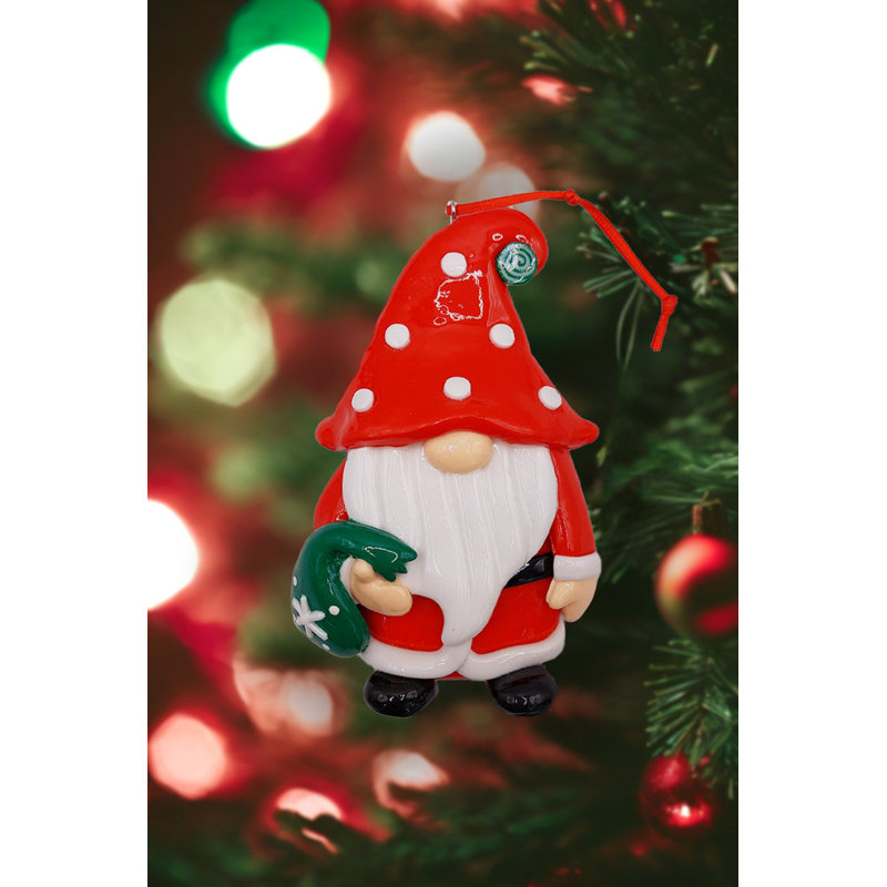 Décoration de Noël père Noël en pain d'épice brillant avec sac.  Décoration festive F07-N2-7-E2511B