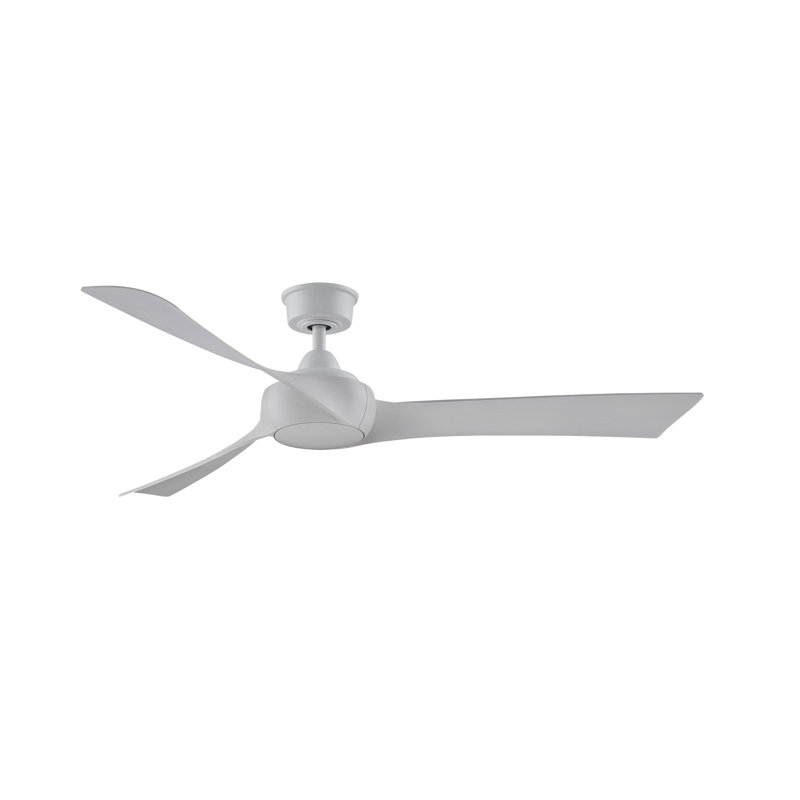 Wrap Custom 60 inch Indoor/Outdoor Ceiling Fan - Matte White with White Washed blades, White Washed, Matte White
