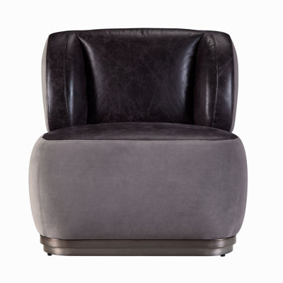 Fauteuil d'appoint antique ardoise et gris