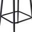 Modern PU Upholstered Swivel Bar Stools With Back Support & Metal Legs(Set Of 2)