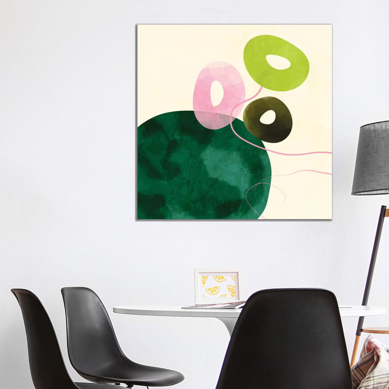 «Abstract Minimal Art» par Ana Rut Bré - impression d'art graphique, Toile tendue, Aucun mat, H 37 po x l 37 po x P 1,5 po