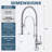Pull Out Gooseneck High-Arc Kitchen Faucet-82627971