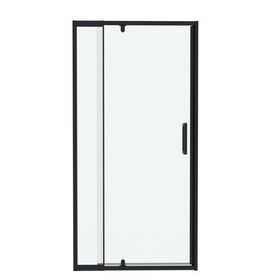 38"-42"W X 72"H Premium Pivot Swing Semi-Frameless Shower Door With 1/4"Tempered Clear Glass