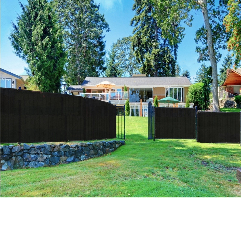 Orion 5 ft. x 50 ft. Black Privacy Screen Fence