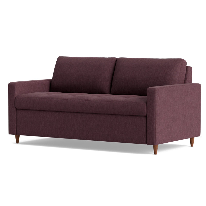 MCM Sofa Bed, Performance Weave - Aubergine