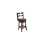 Maly 26" High Cappuccino Wood Stool with Ladder Back & LeatherSoft Swivel Seat-45046884