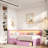 LED Platform Bed Frame with Storage Drawers, USB Ports, 7-Color Adjustable LED Lights, Sturdy Wood Frame with Linen Slats, No Box Spring Needed-1486442539
