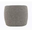 Fauteuil d'appoint en tweed brun et gris Livia