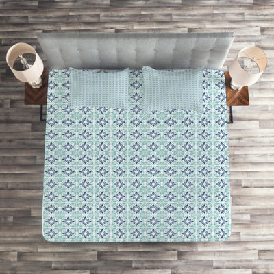 Morrocan Eclectic Damask Coverlet