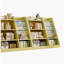 Bibliothèque de jouets jaune en bois-1937389054