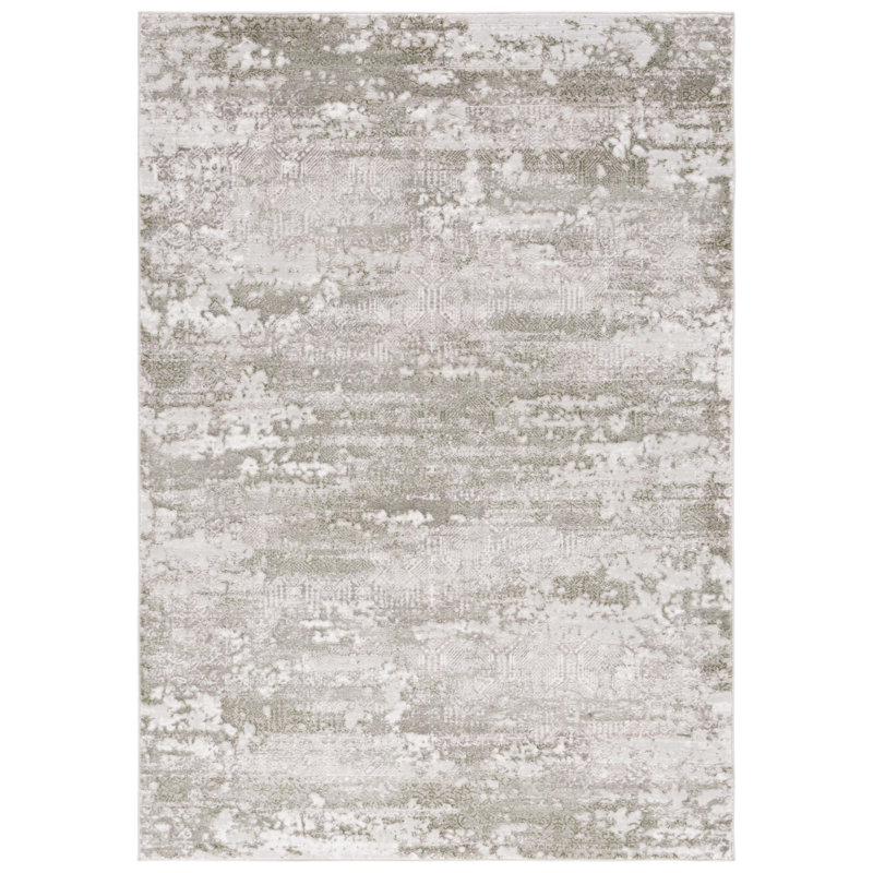 Roij 585 Area Rug In Beige / Sage, Rectangle 6' x 9'