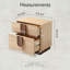 Table de chevet 2 tiroirs Modern Farmhouse