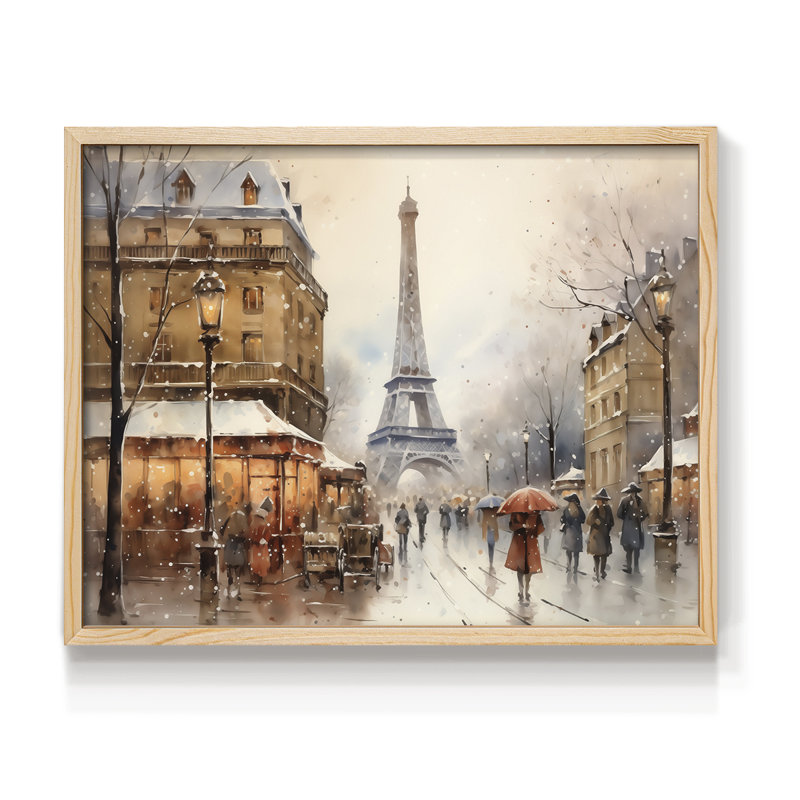 Chirstmas Art-CCCXXII -Framed Print - Restickable, H 11 po x l 14 po, Naturel