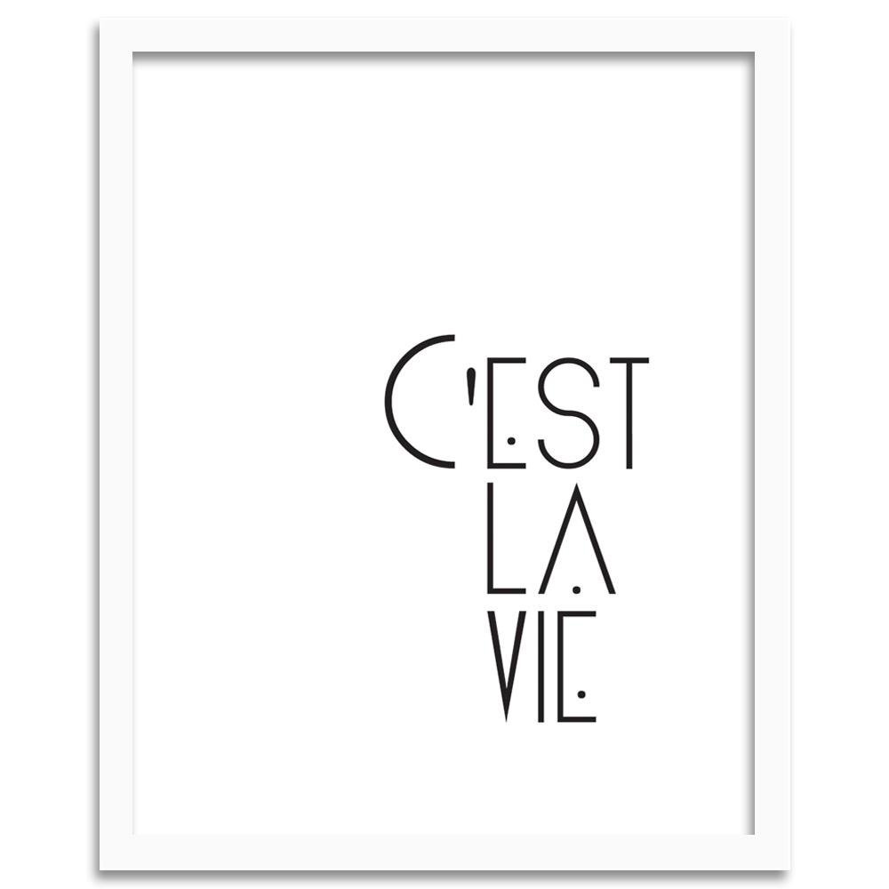 Gerahmtes Poster C'est La Vie