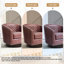 75.2Cm Wide Tufted Swivel Barrel Chair-1989487592