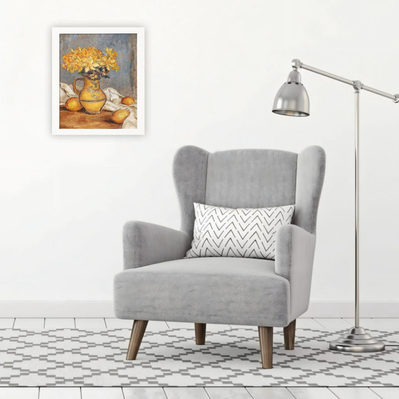 Jonquilles rustiques et citrons jaunes, 20 po x 24 po, décor rétro, impressions sur toile