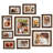 Picture Frames Collage Wall Decor, 10 Pack Photo Frame Set For Wall Gallery Decor-Farmhouse Wood Photo Display 8X10 Or 5X7 With Mat Or 4X6 Without Mat For Wall Mounting Or Tabletop-Rust Brown
