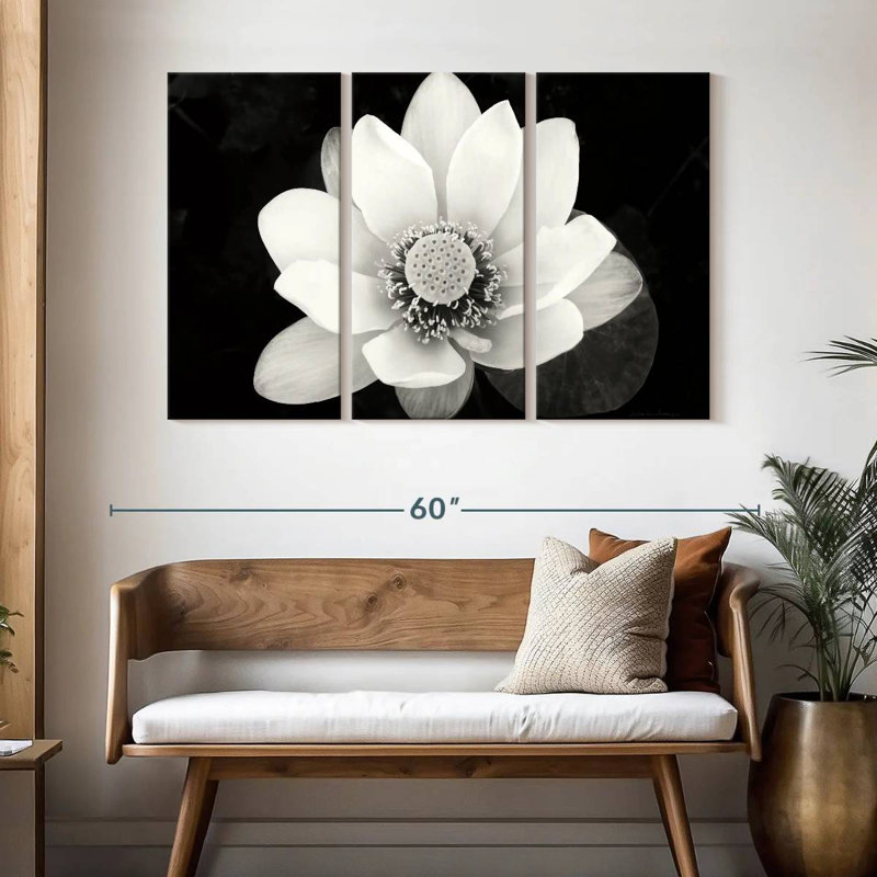 Harnek Lotus Flower II, 32" H x 50" W