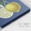 Citron français sur bleu marine II - reproduction d'art sur toile tendue-296069381