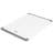 Oster Bergen 17x12 Inch Rectangular Plastic Cutting Board in White with Non-Slip Feet