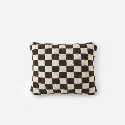 Checkerboard Lumbar Pillow Cover & Insert