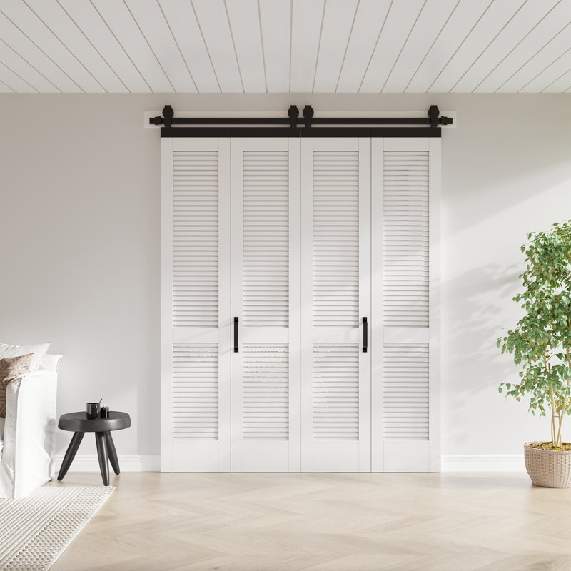 Portes pliantes en bois massif BiFold, 68 po x 84 po